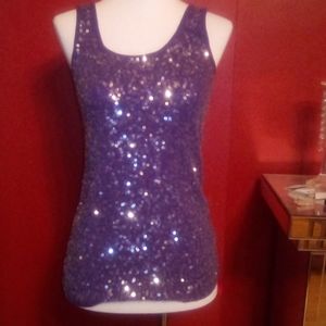 Old Navy Sequins purple Tank top